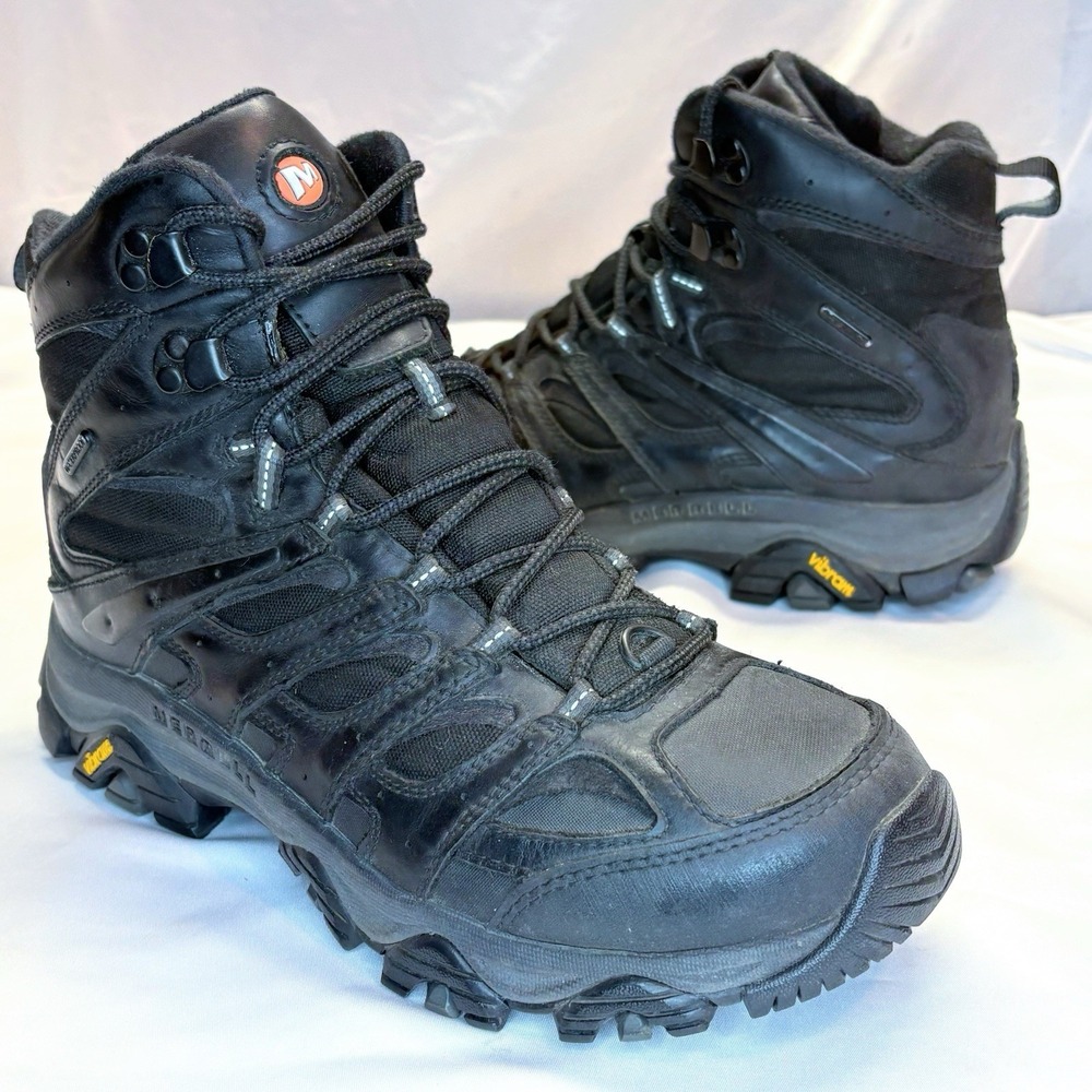 Merrell Moab 3 Mid Tactical Waterproof Boots Men's US 9.5 EU 43.5 Black J036565